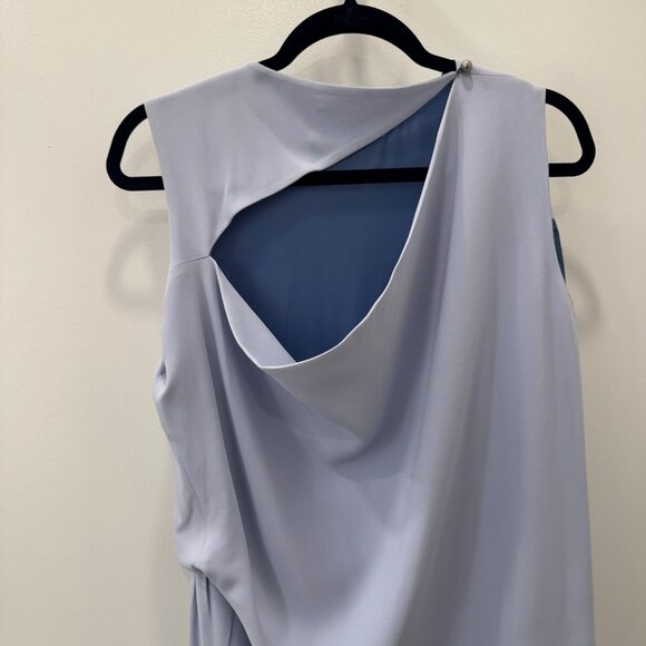 Acne Studios Light Blue Asymmetrical Midi Dress US Size 8 (but fits a 10) - Picture 6 of 7